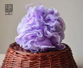 韩版日系蕾丝浴花 精致沐浴新体验